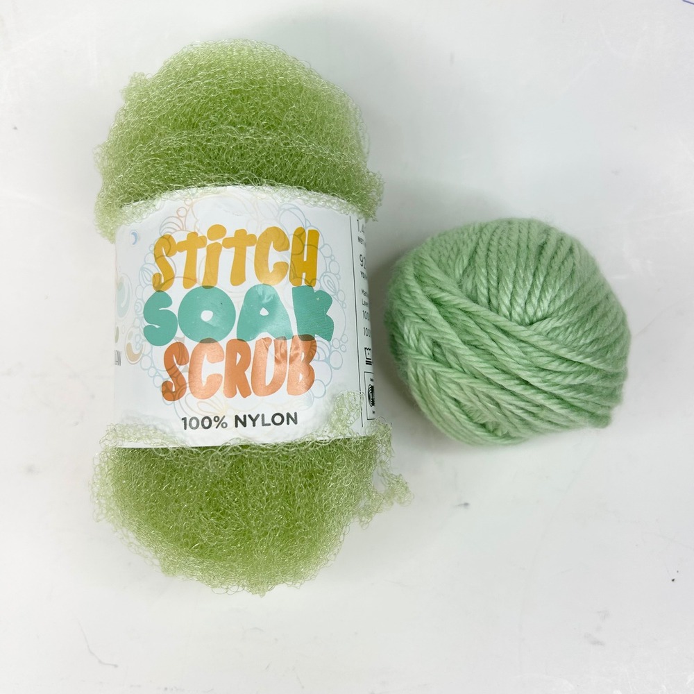 Lion Brand STITCH SOAK SCRUB Yarn 194H-Chartreuse 100% Nylon 1.4oz